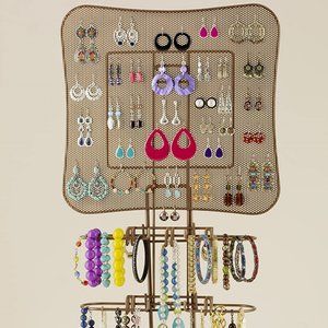 Jewelry Stand or Wall Mount Organizer in Bronze